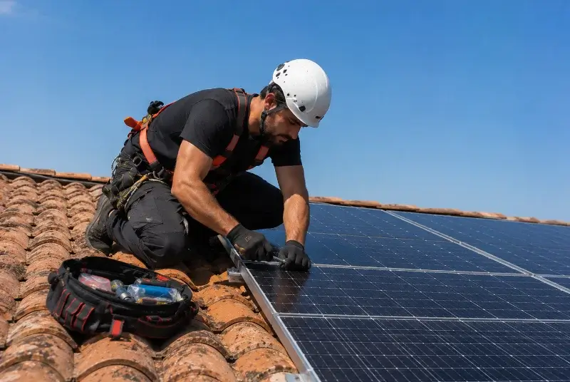 Maintenance et monitoring de panneaux solaires à Saint-Maigrin