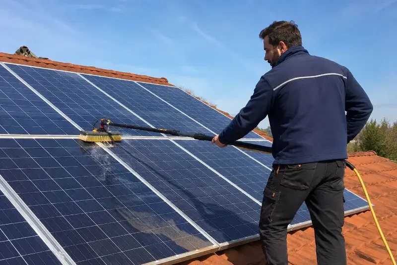 Nettoyage et entretien de panneaux solaires à Saint-Maigrin